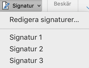 skapa signatur i outlook för mac
